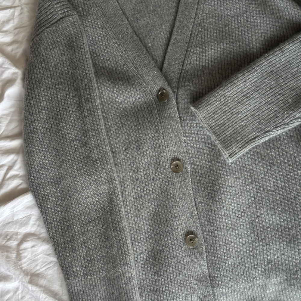 Quince Gray Women's Cardigan Sweater - Picture 3 of 6